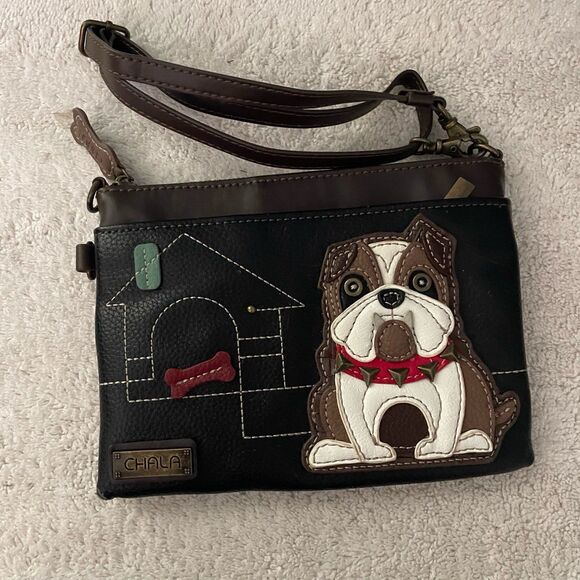 Chala Mini Crossbody Dog Themed Convertible Straps Handbag Purse Dog Mom - Picture 2 of 12